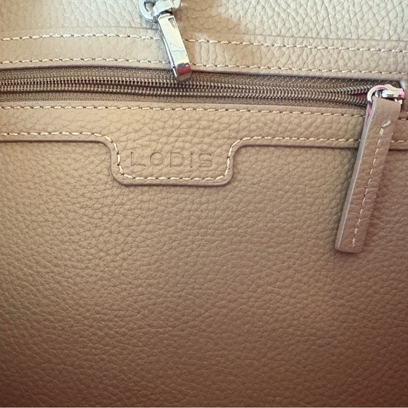 Lodis Bliss Taupe Tan Pink Beige Large Carryall Bag - Picture 6 of 8